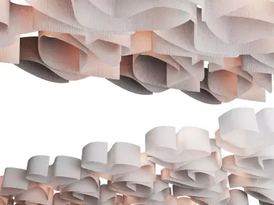 Fabric suspended ceiling 2 3D model