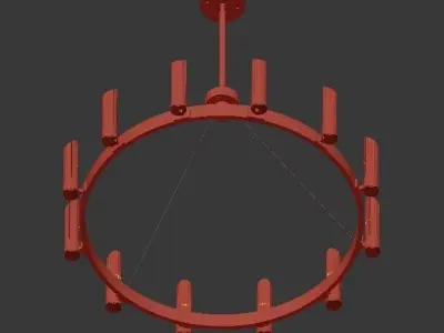 Yosemite chandelier 3D model