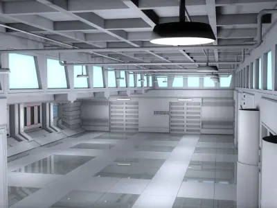 Sci Fi Room Interior  3D model