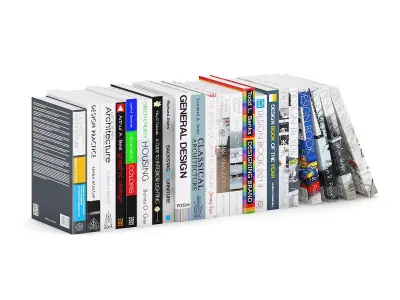 Architecture and Design Books 1 3D model