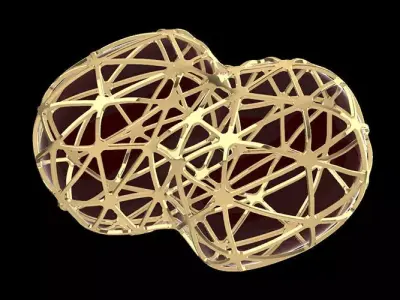 Parametric Nodes Generation Exoskeleton with GH Script Low-poly 3D model