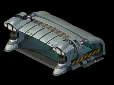 Space - Garage Entrance 02 3D model