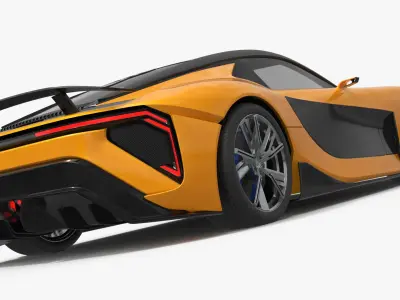 Aerodynamic Sports Car Veilside Style Simplified 