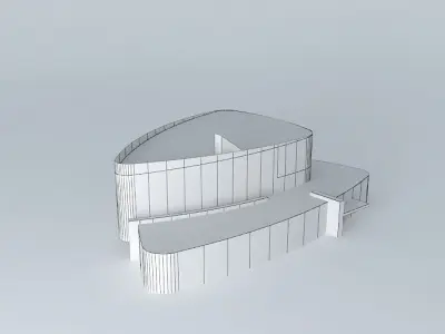 Parventa library Ventspils Latvia Free 3D model