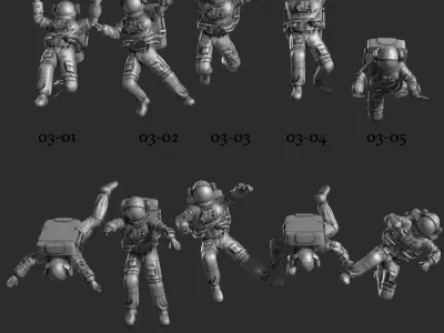 Astronaut 03 3D print model