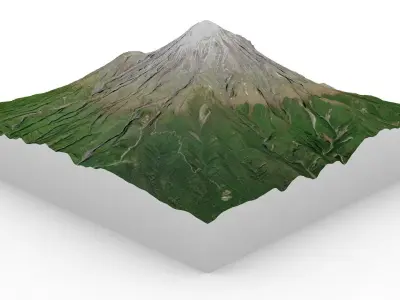 Mount Taranaki 3D model