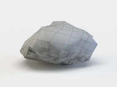 Pink rock Low-poly 3D model