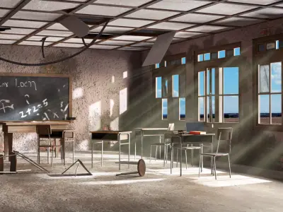 Old Classroom 3D model