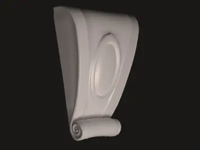 km0290b door handle Low-poly 3D model