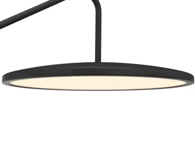 Matte Black Articulating Wall Sconce Wall Light 3D model