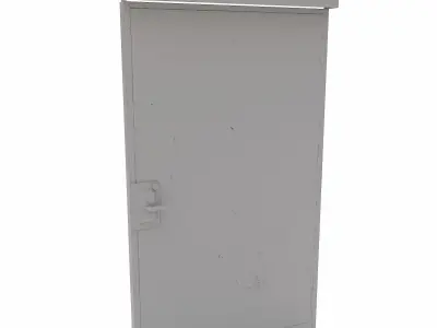 Rear Door lowpoly 3d model Low-poly 3D model