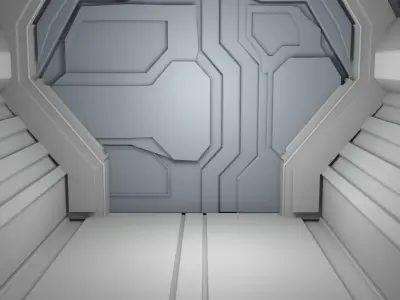 Sci Fi Interior 3D model 3