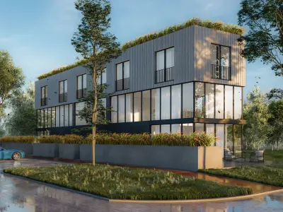 Residential building LUMION12 ARCHICAD SKETCHUP 3D model