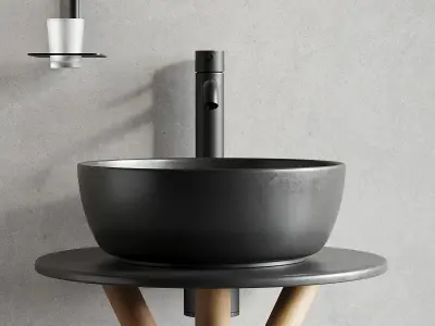 Scarabeo Ceramiche Cross Vanity Unit Set 1 Low-poly 3D model