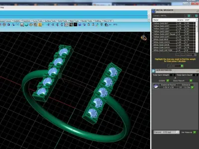 Solitaire Women Light Weight Band Ring 3D print model 4