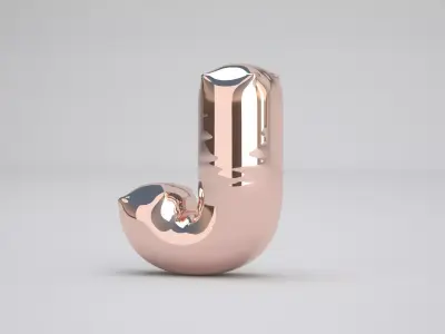 J Balloon Copper 3D model