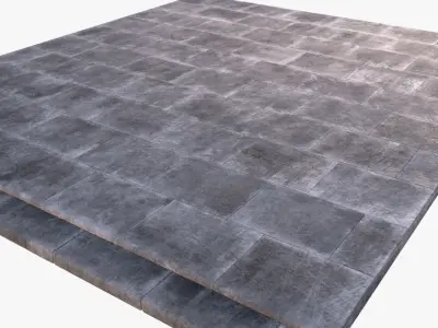 Floor0001 concrete slab Low-poly 3D model