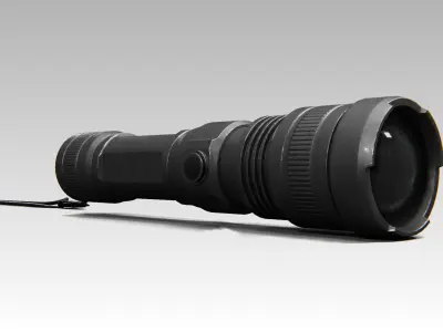 Flashlight 01 PBR Low-poly 3D model