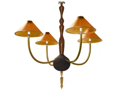 Ceiling lamp-Retro pendant lamp 3D model