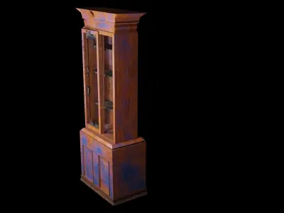 Cabinet Game Ready Low-Poly PBR 3D Model Low-poly 3D model