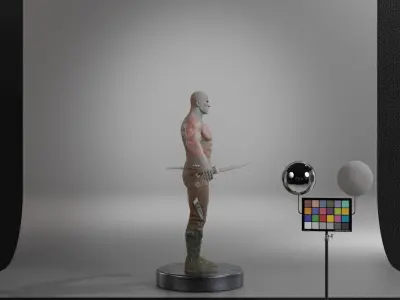 Drax The Destroyer Low-poly 3D model