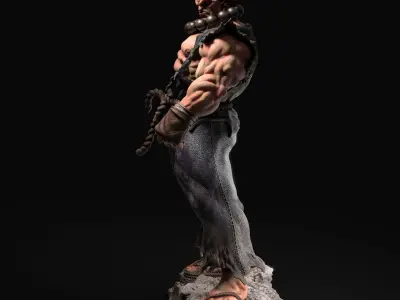 Akuma 3D PRINT statue of street fighter character 3D print model