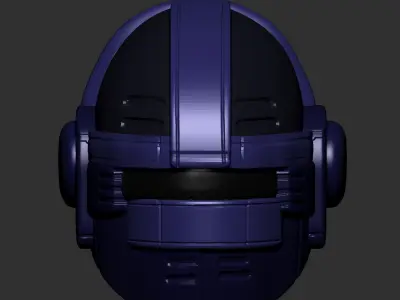 helmet high poly sculpt 3d printable ver 7 3D model 3D model