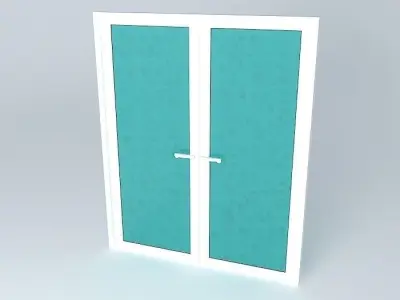 Two Panels door 3D model