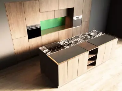 15-Kitchen3 texture 2 3D model