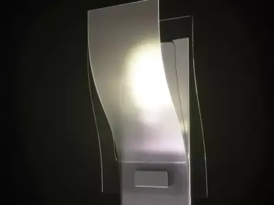 Modern White Lamp 3D model buy
