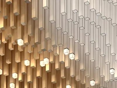 False wooden ceiling 3D model