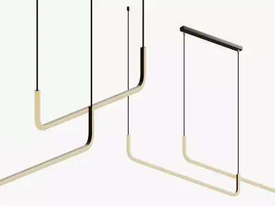 Minimalist Nordic Pendant Light 3D model