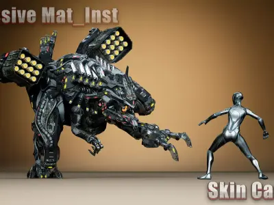 Sci-Fi Dino Tiny Low-poly 3D model