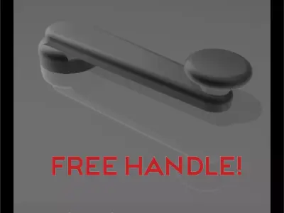 Free window crank handle for scale autos 1 24 Free 3D print model