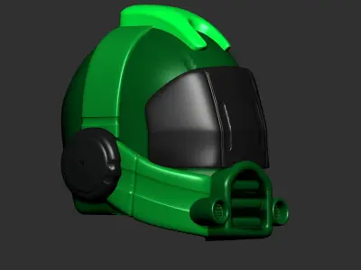 helmet high poly sculpt 3d printable  3D model 112