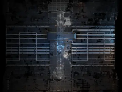 Military base model 3D model