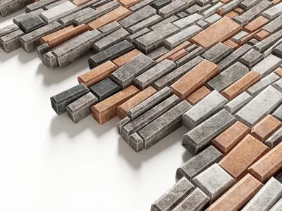 Paving brick bevel 3D model