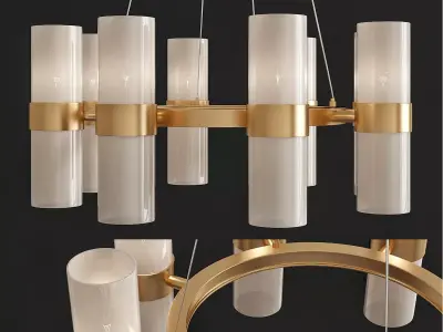 Piper Chandelier by Anthropologie low poly 3d model Low-poly 3D model