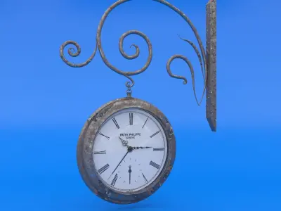 Street Clock 3D model