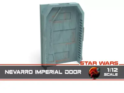 Nevarro Imperial Door 1-12 scale Blackseries 3D print model