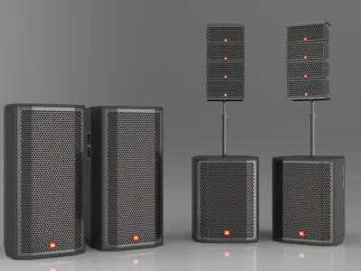  JBL Professional Loudspeakers 3D model