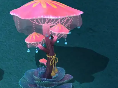 Submarine cartoon world - Diversion lights 3D model