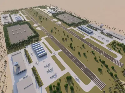 3D Airport-Airport 3D model
