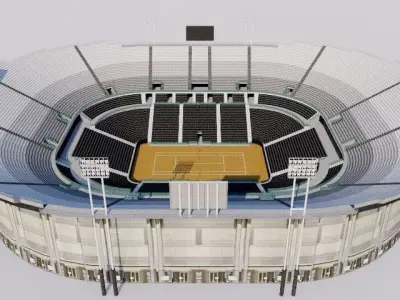 Foro Italico - Rome Italy Low-poly 3D model