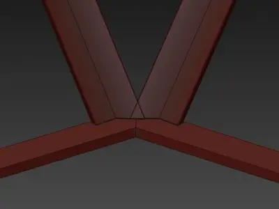 RH Whitley Chandelier Round Bronze 3D model