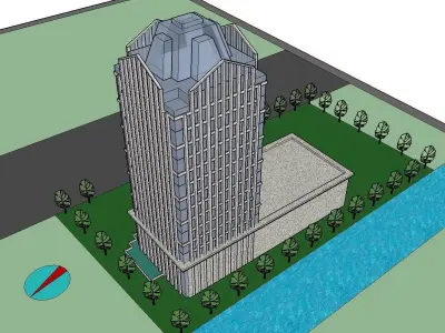 vacation spot-Resort-Fashion Leisure Hotel-0245 3D model