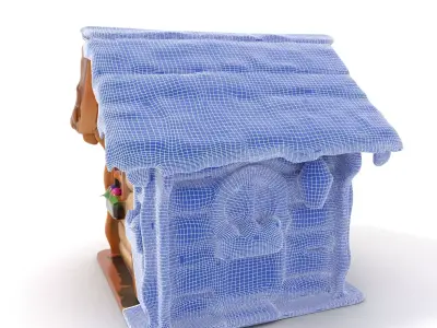 Charming Rustic Cottage model pack Low-poly 3D model