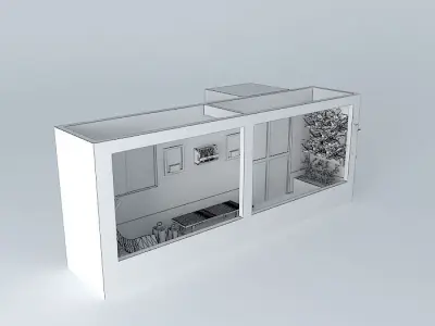 hiandraorkut living room with window Free 3D model