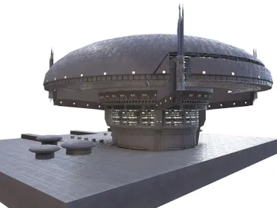 Galactic Senate Building - Star Wars Low-poly 3D model
