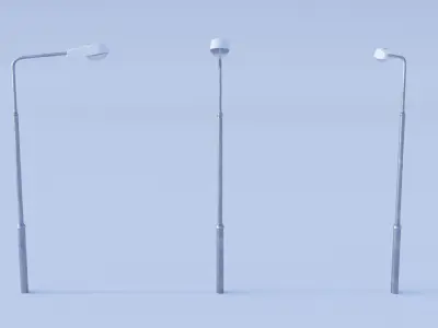 Street Light Pole Low-poly 3D model